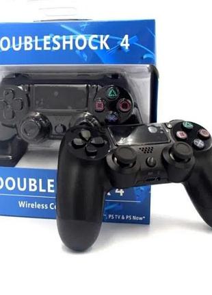 Джойстик doubleshock для ps 4, игровой беспроводной геймпад ps4/pc аккумуляторный джойстик. цвет: черный fm-61