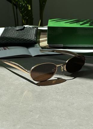 Сонцезахисні окуляри bottega veneta з коричневими лінзами 57/21/135