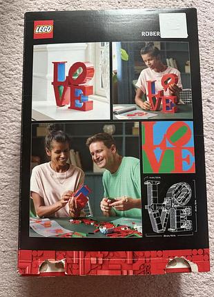 Оригінальний конструктор lego art 31214 love robert indiana, 791 деталей. продається у зібраному вигляді, стан хороший. 6