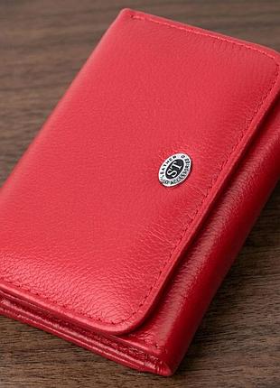 Жіночий гаманець горизонтального формату st leather 22721 червоний