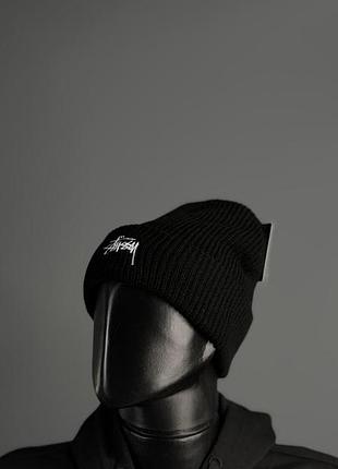 Шапка stussy коричневий