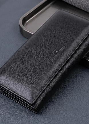 Удобный женский кошелек из натуральной кожи st leather 22523 черный