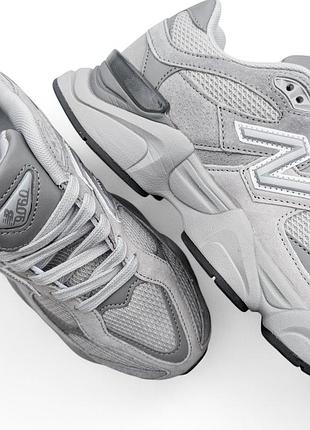 Кроссовки new balance 9060 серые (женские/человечи) 41(26см)