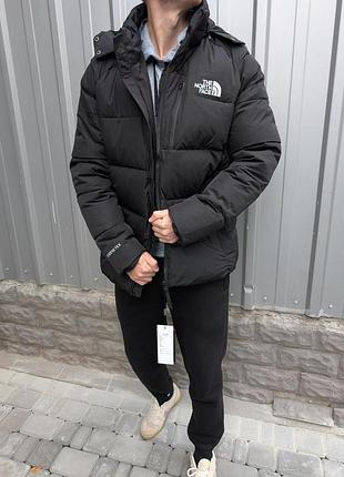 Зимняя мужская куртка the north face 700 черная