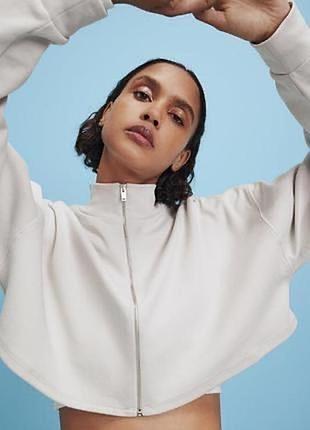 Вкорочений зіп кофтинка бренду zara