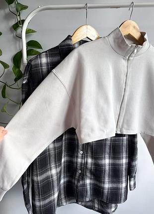 Вкорочений зіп кофтинка бренду zara 6