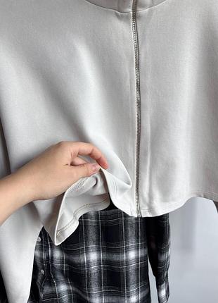 Вкорочений зіп кофтинка бренду zara 3