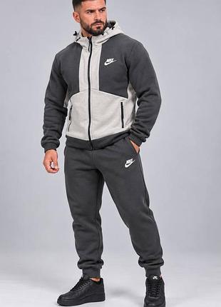 Чоловічий зимовий трикотажний спортивний костюм nike
