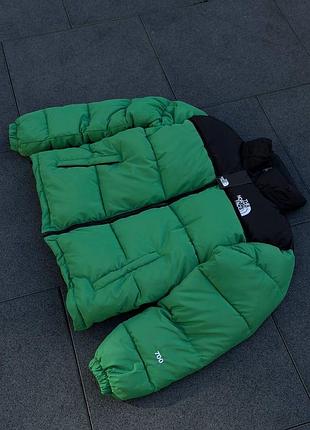 Пуховик the north face 700 зеленый 2