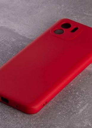 Силиконовый чехол soft silicone case для xiaomi redmi a1/a2 (без лого) красный