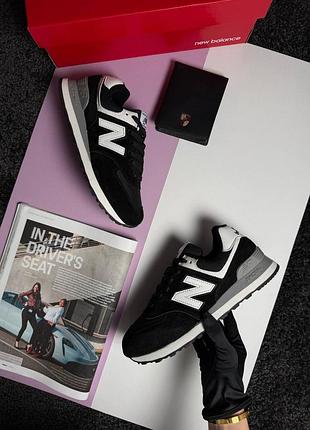 Жіночі кросівки n*w b*lance 574 black white 41