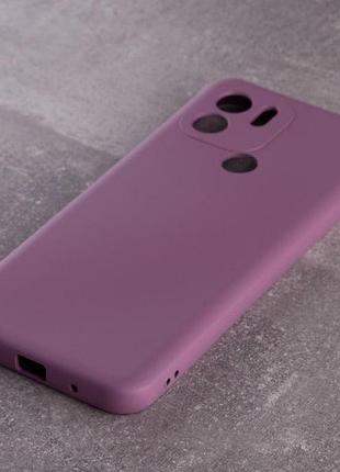 Силиконовый чехол soft silicone case для xiaomi redmi a2 plus/a1 plus (без лого) лаванда