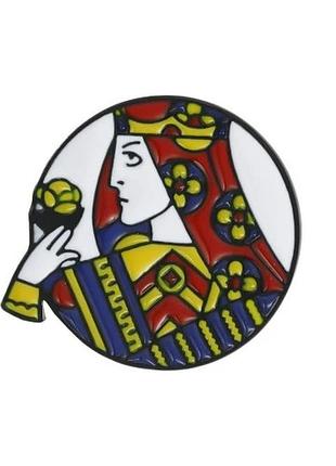 Брошка дама