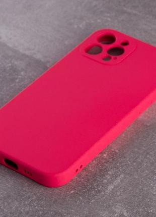 Силіконовий чохол soft silicone case для iphone 12 pro max (без лого) малиновий