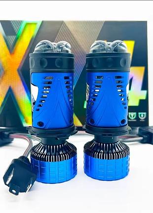 Світлодіодні led-лампи з міні-лінзами та цоколем h4, які призначені для встановлення в штатні рефлекторні фари головного світла без їхнього розбору