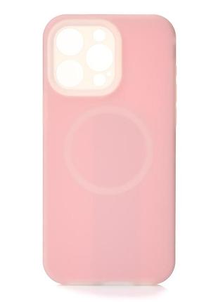 Чехол liquid silicone full с поддержкой magsafe для iphone 15 pro pink