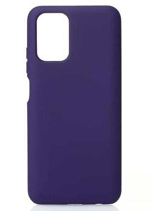 Силиконовый чехол soft silicone case для xiaomi redmi note 10 pro (без лого) фиолетовый