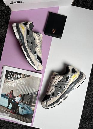 Жіночі кросівки asics gel-nyc grey silver black 39
