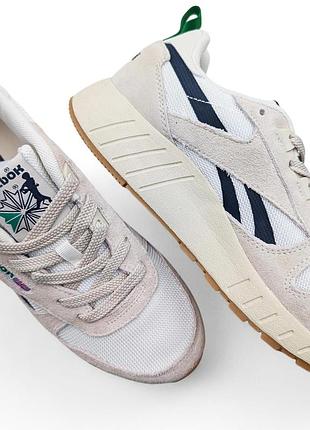 Мужские кроссовки reebok classic leather hexalite beige