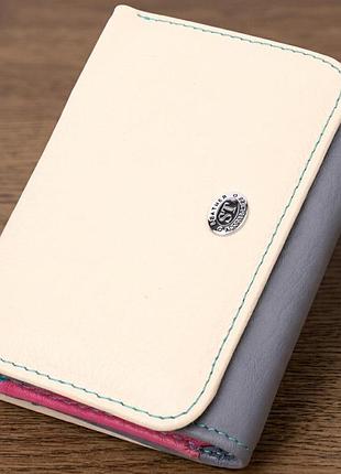 Стильный кошелек для девушек из натуральной кожи st leather 22495 разноцветный