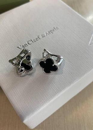 Ван кліф сережки / van cleef сережки конюшина