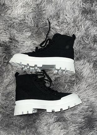 Чорні високі кеди steve madden на масивній підошві