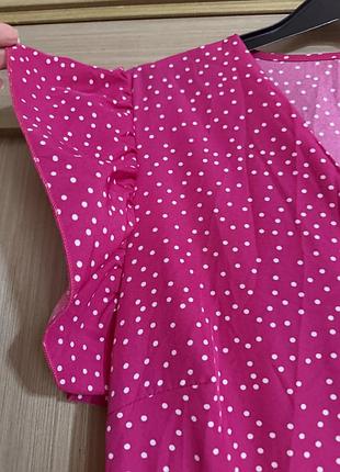 🥰 міді сукня в горох shein l 7