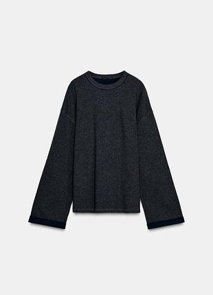Лонгслив оверсайз zara - s, m 4