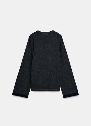 Лонгслив оверсайз zara - s, m 5