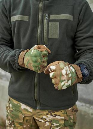 Рукавиці повнопалі з кісточками, сітка мультикам 5
