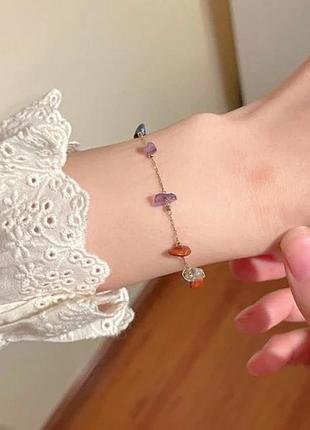 Браслет с камнями дары природы