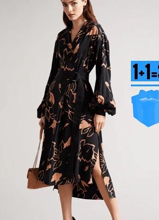 Сукня в абстрактний принт з поясом ted baker