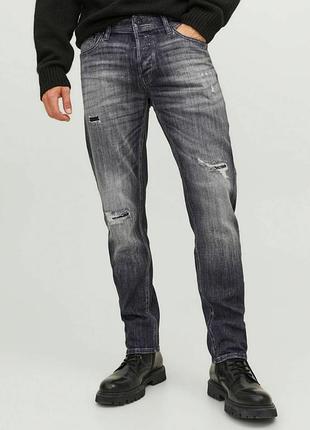 Новые джинсы мужские jack &amp; jones серый деним