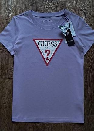 Новая сиреневая женская футболка guess размер s
