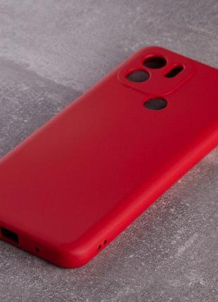 Силиконовый чехол soft silicone case для xiaomi redmi a2 plus/a1 plus (без лого) красный