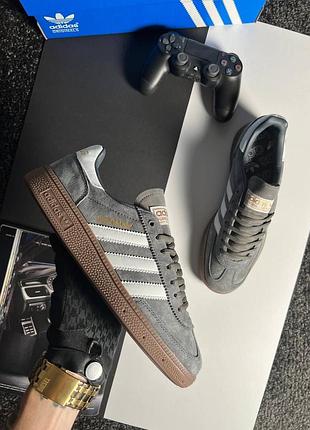 Чоловічі кросівки adidas spezial grey white 42