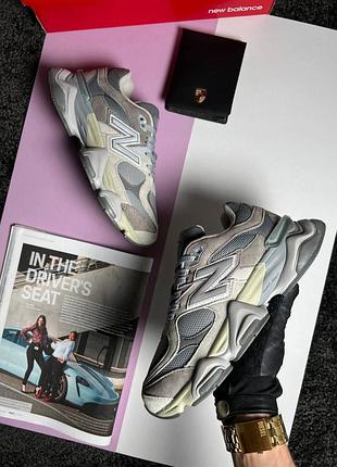 Женские кроссовки n*w b*lance 9060 grey brown beige 39