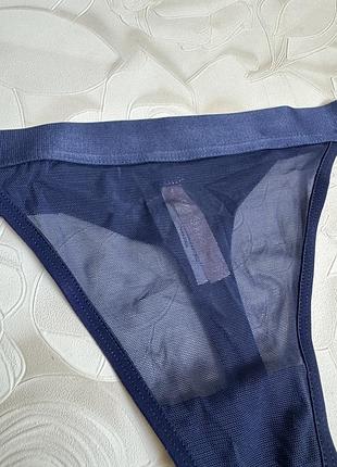 Сетчатые трусики стринги-танга thirdlove bare mesh indigo 🇺🇸 4