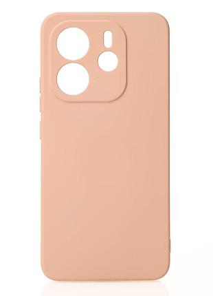 Силіконовий чохол soft silicone case для xiaomi redmi note 14 4g europa (без лого) пудра