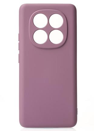 Силиконовый чехол soft silicone case для xiaomi redmi note 14 pro 4g (без лого) лаванда