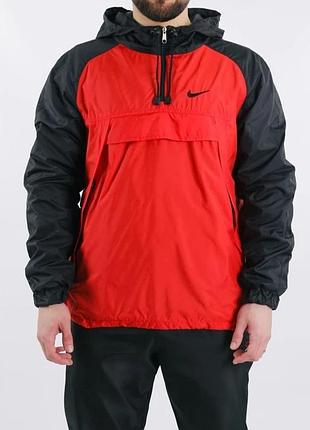 Анорак чоловічий nike "house" black & red