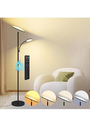 Підлогова лампа 175 см 42 вт torchiere floor lamp fle-042-f2-c58-k1-ee-fff світлодіодна настільна лампа з пультом керування
