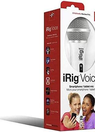 Караоке-мікрофон irig voice портативний дротовий мікрофон для караоке з роз'ємом 3,5 мм