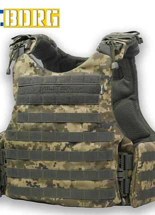 Бронежилет militex modular x-1 (увеличенная площадь защиты) pixel mm-14