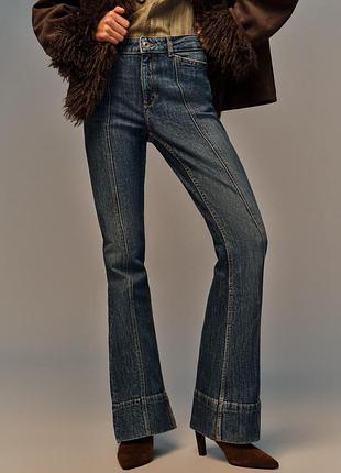 Джинсы расклешенные zara - 38