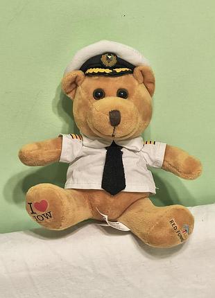 Brazier mascot red funnel ferries - captain tad funnel -офіційний сувенірний ведмедик -капітан тед фаннел - 18 см