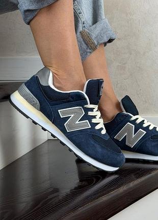 Р.36-41 кросівки new balance 574 сині ks 12753
