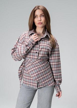 Рубашка slavni velia женская серый