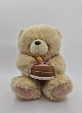Колекційний ведмедик hallmark forever friends з іменинним тортом