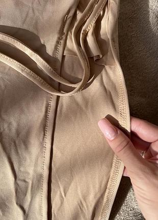 Бежевое платье 👗 6